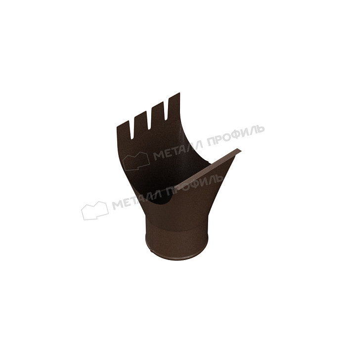 Воронка выпускная МЕТАЛЛ ПРОФИЛЬ Foramina PUR D125/100 Ral 7024