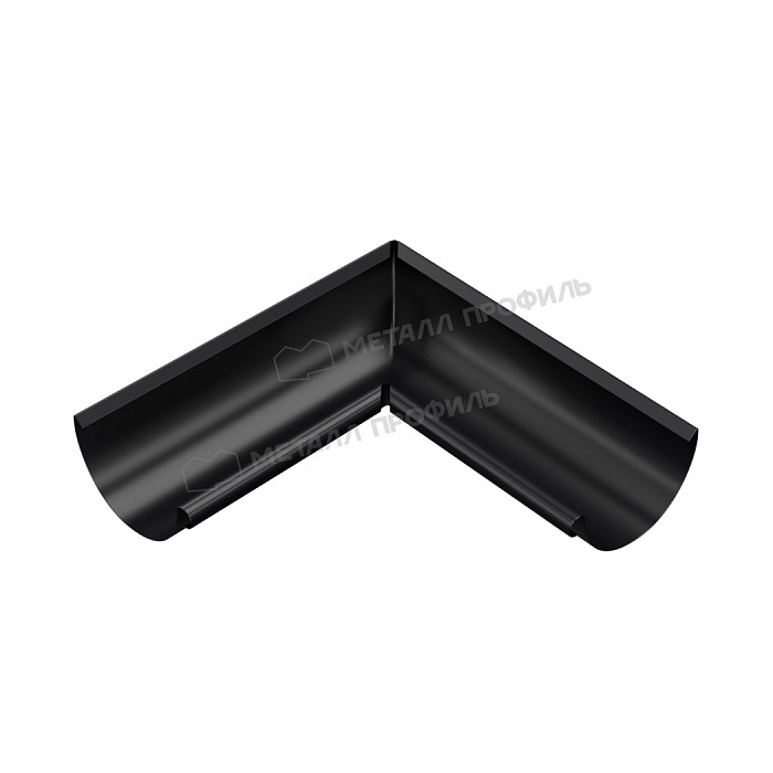 Угол желоба внутренний МЕТАЛЛ ПРОФИЛЬ PURMAN BLACK EDITION D125 Ral 9005
